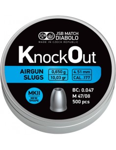 JSB KnockOut Slugs .177 MK2 4.51mm 0.650