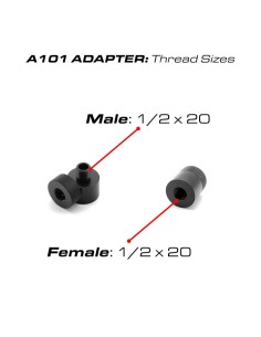 Shroud Extender 1/2 x 20 Female to Male