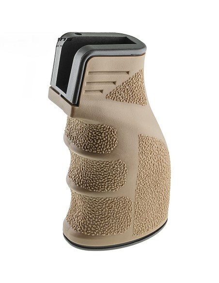 Empuñadura FDE Leopard Gomada