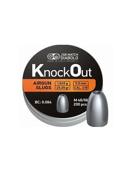 JSB KO SLUGS Cal. 216 5.5mm