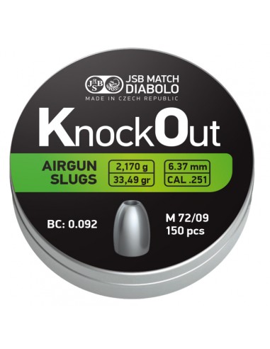 JSB KO-SLUG 6.35 150ud