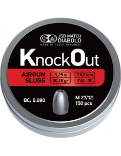 JSB KO SLUGS 7.62 150ud