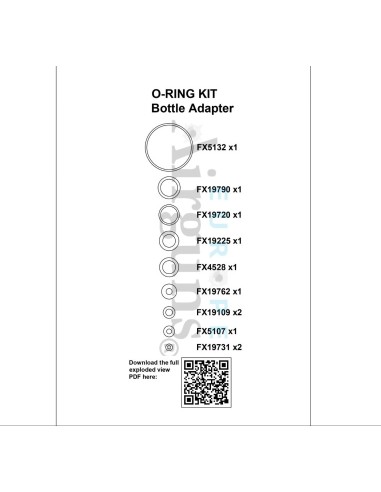 O-ring Kit Fx Airbottle adapto.
