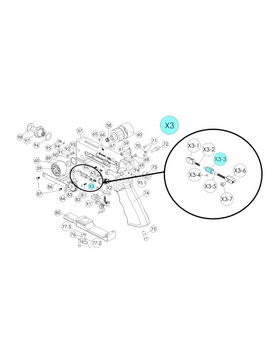 Quick adjustment wheel M3